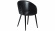 Dual stol svart/svart konstlder